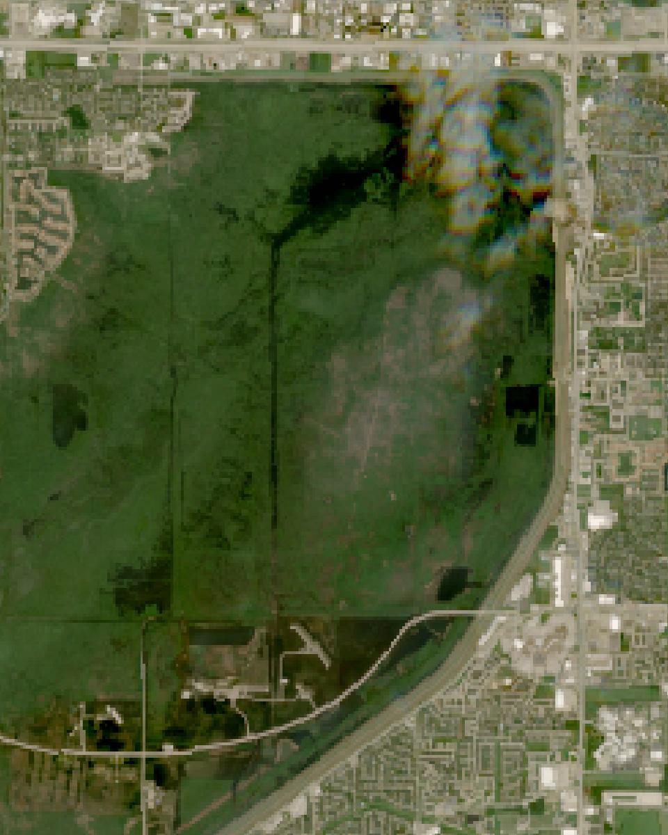 Barker Reservoir from space, highest since 2016, Sep 29, 2017