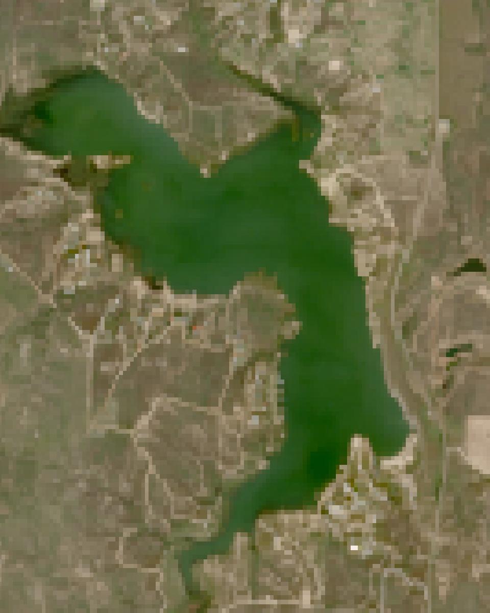Greenbelt Lake from space, highest since 2016, Oct 5, 2016