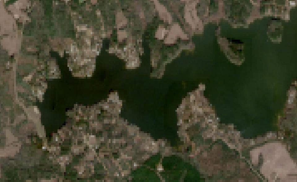 Houston County Lake from space, highest since 2016, Dec 31, 2025
