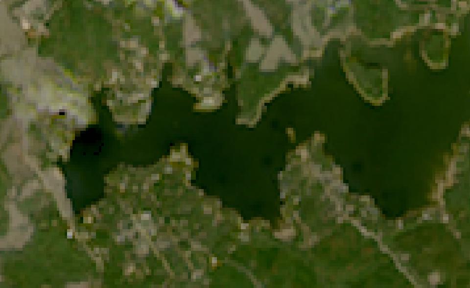 Houston County Lake from space, lowest since 2016, Nov 5, 2022