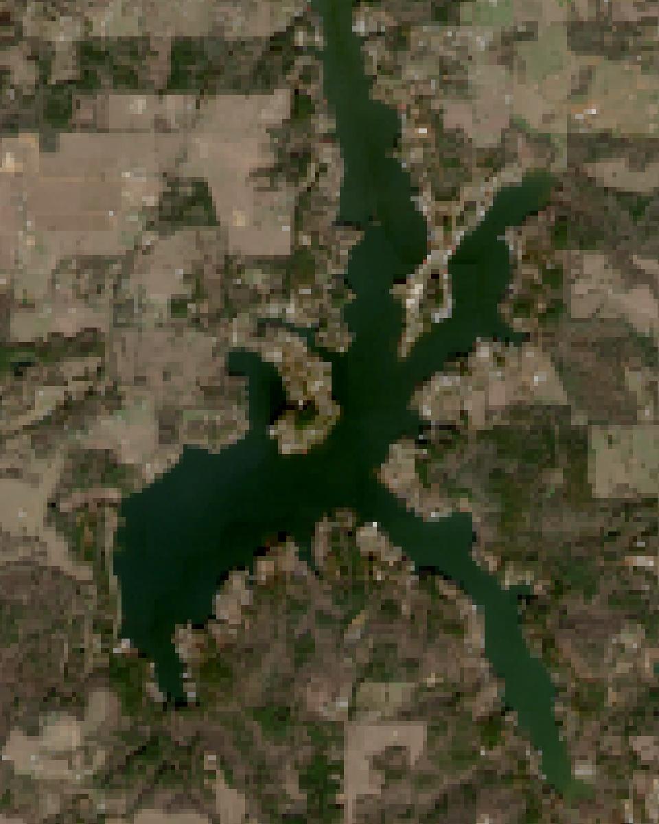 Lake Jacksonville from space, highest since 2016, Dec 31, 2025