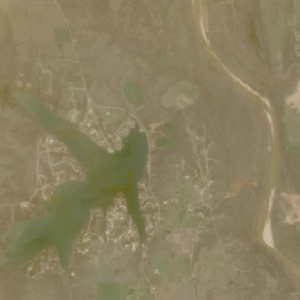 Moss Lake from space, highest since 2016, Mar 14, 2025