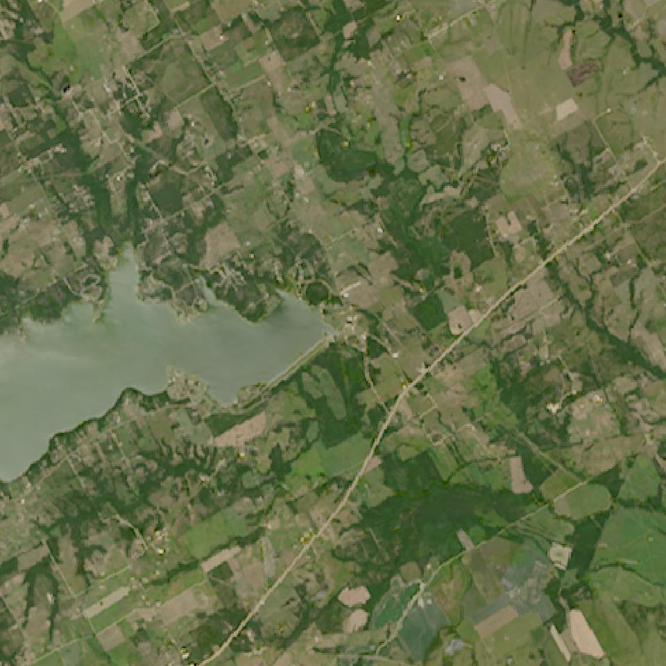 Navarro Mills Lake from space, highest since 2016, Jul 31, 2025