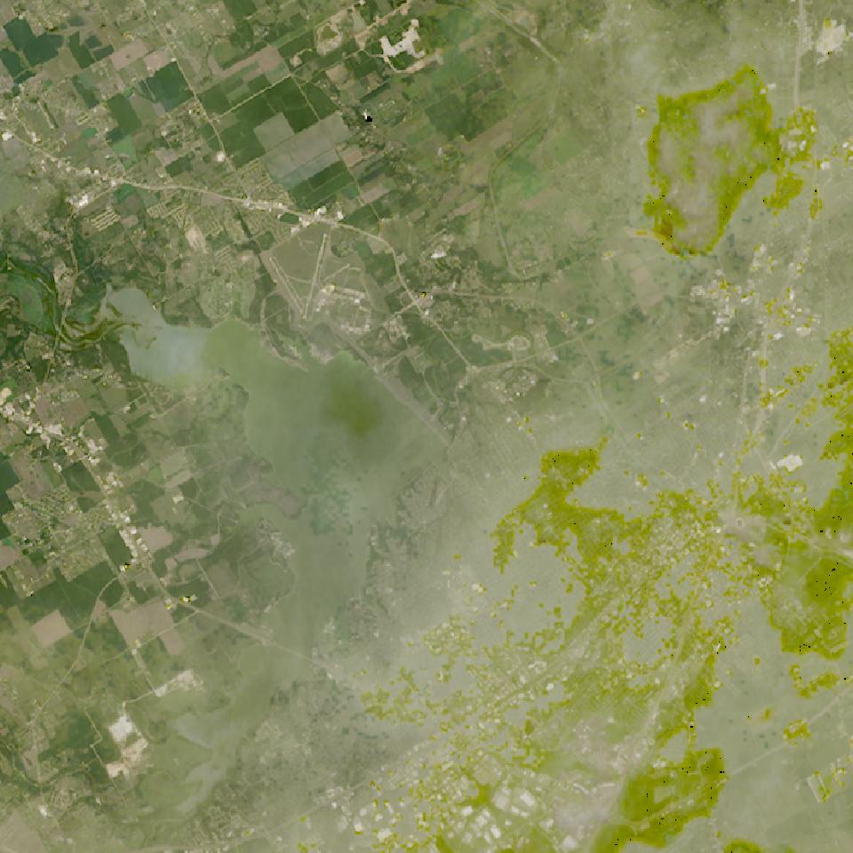 Waco Lake from space, highest since 2016, May 31, 2026