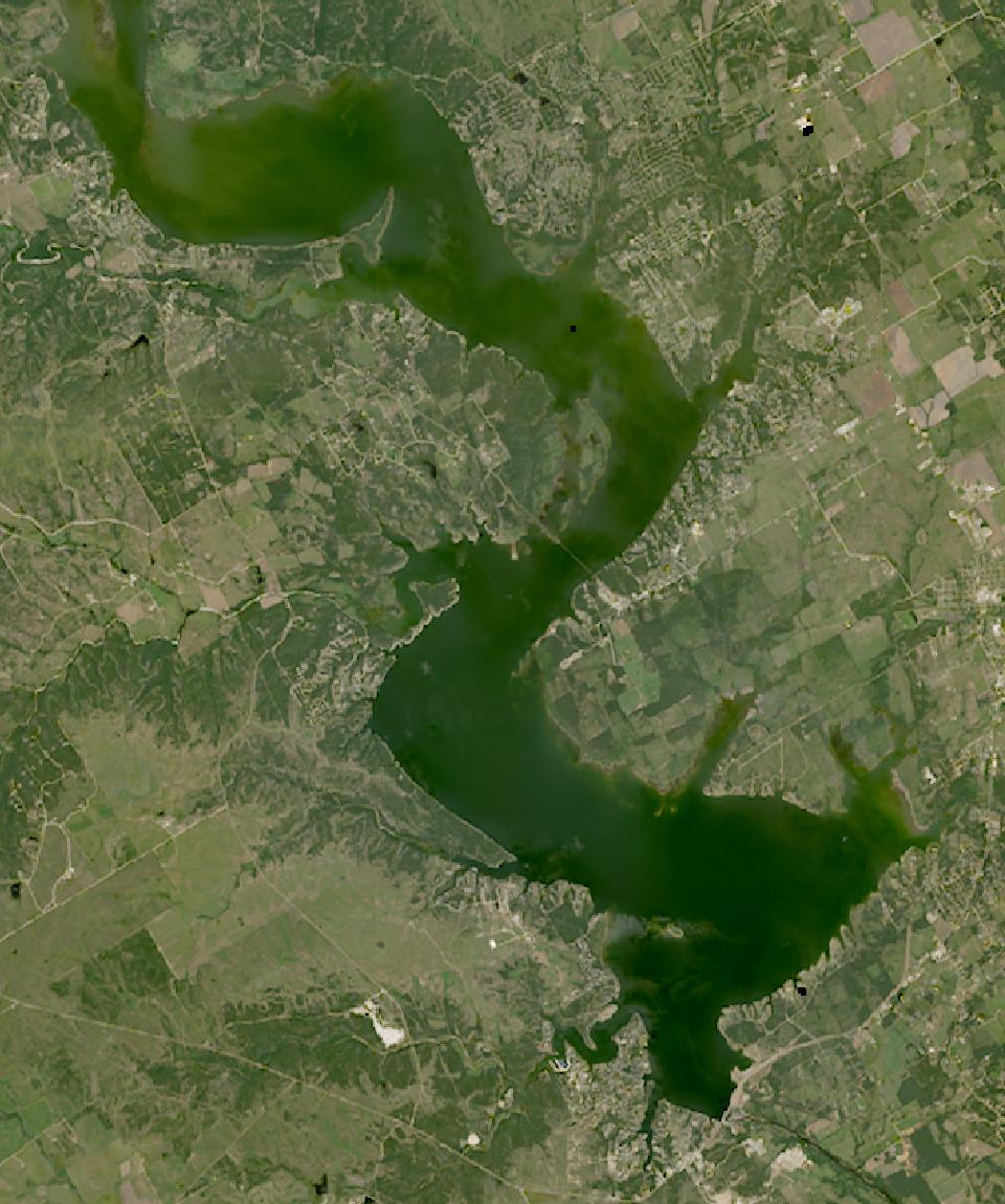 Whitney Lake from space, highest since 2016, Jul 31, 2025